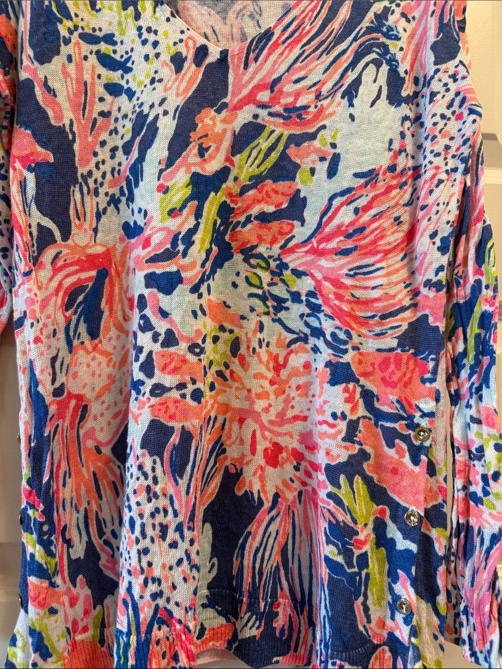 Liesel Sweater from Lilly Pulitzer Indigo Sunken Treasure S